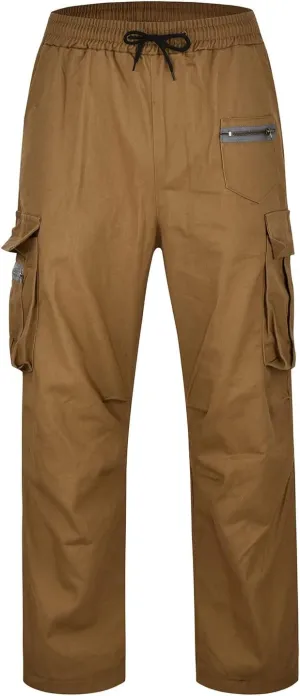 ZYXTIM Mens Hiking Cargo Pants Plus Size Convertible Zip Off Drawstring Pockets Lightweight Fishing Camping Tactical Pants